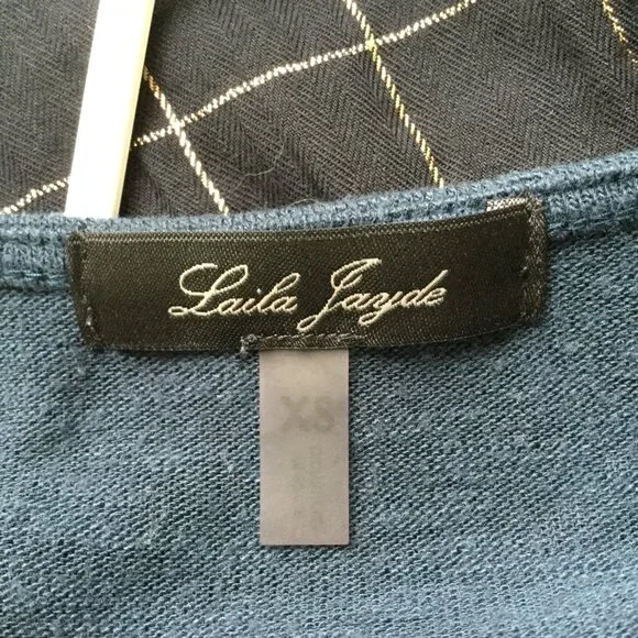 Laila Jayde Teal Top xs - Picture 3 of 5